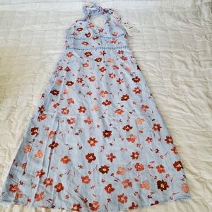 Zara Light Blue Floral Dress